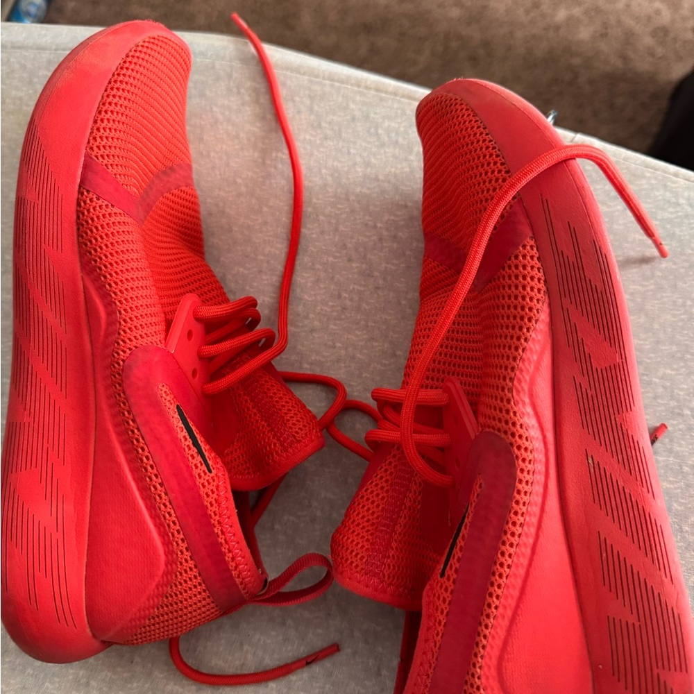 Vibrant Red Athletic Sneakers